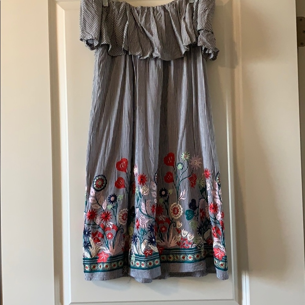 Off the shoulder ruffle dress